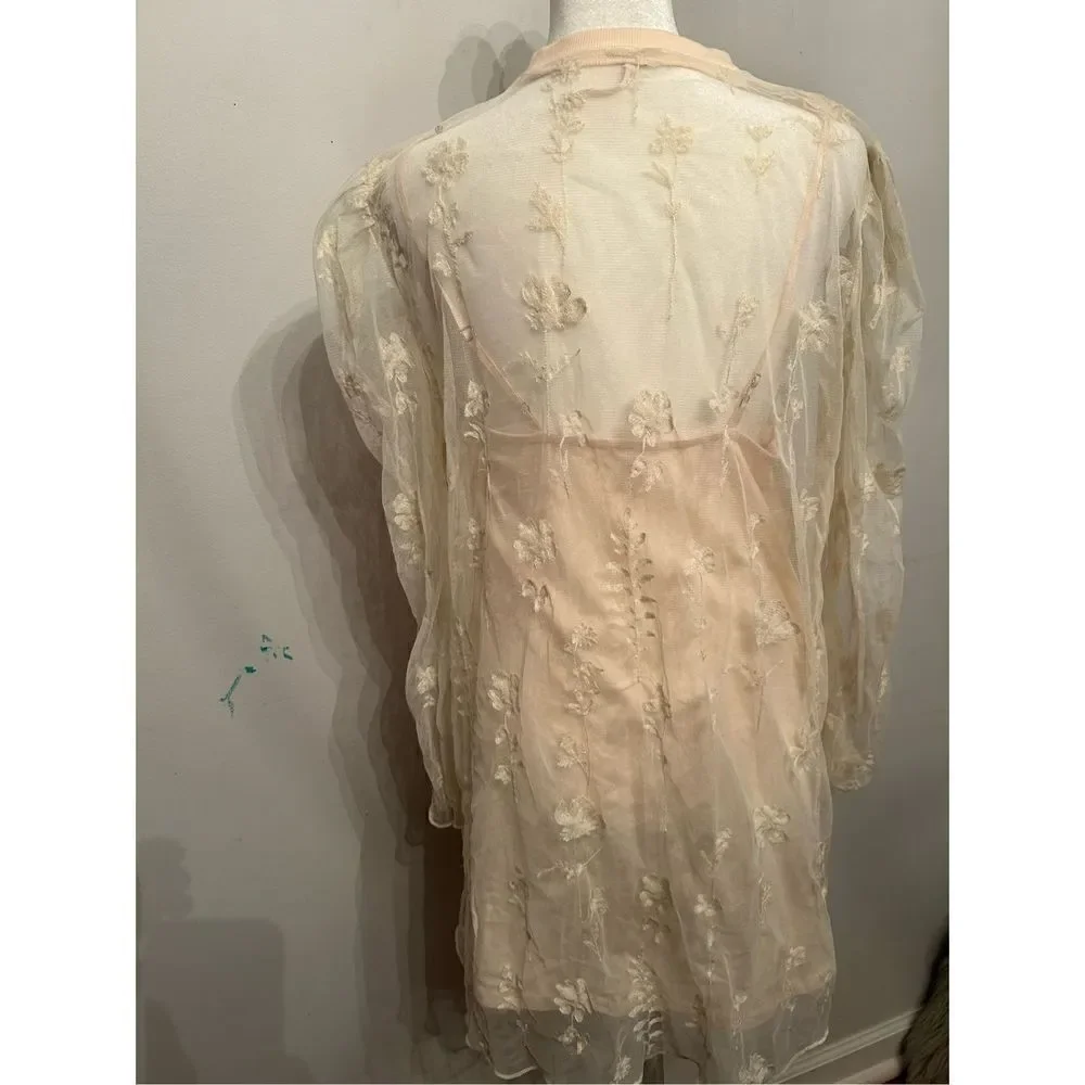 Cecelia Sheer Mini Dress size S